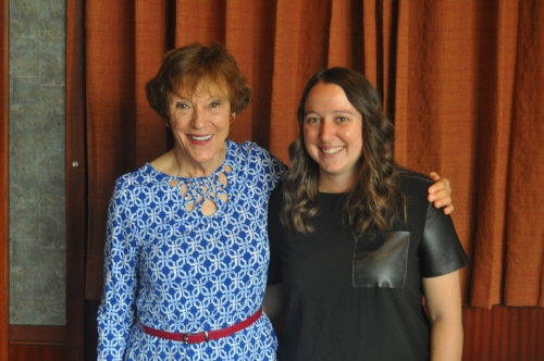 Portrait of Caro Luhrs ’56 and Katie Clark